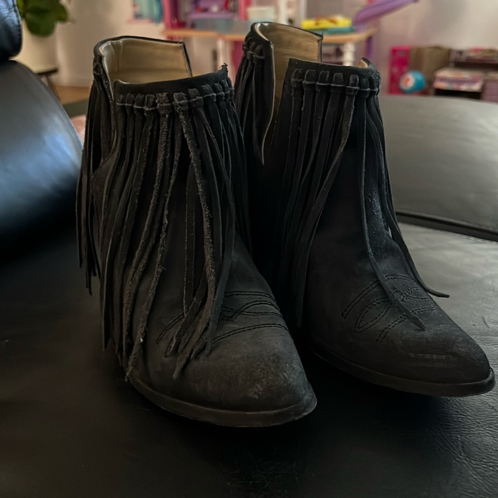 Fringe Booties-Size 8.5